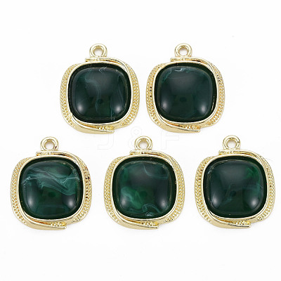 Light Gold Plated Alloy Pendants PALLOY-N154-29C-NR-1