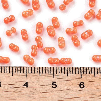 Baking Paint Glass Seed Beads SEED-A033-04F-1