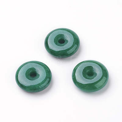Natural Myanmar Jade/Burmese Jade Charms G-P334-06-14mm-A-1