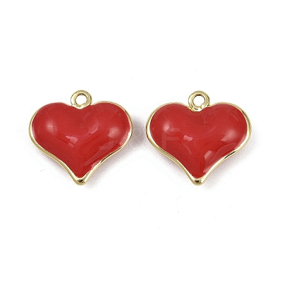 Brass Enamel Pendants KK-I358-002G-B01-1