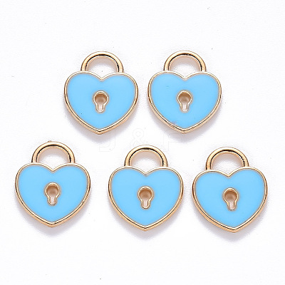 Alloy Enamel Charms X-ENAM-S121-039D-1