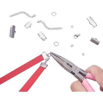 304 Stainless Steel Ribbon Crimp Ends STAS-UN0001-97A-1