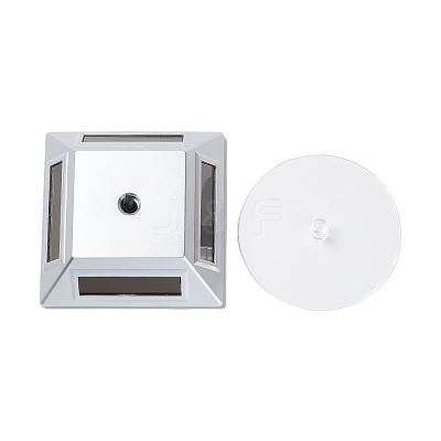 ABS Plastic 360 Degree Rotating Solar Power Battery Turntable Jewelry Display Stand ODIS-C010-01A-1