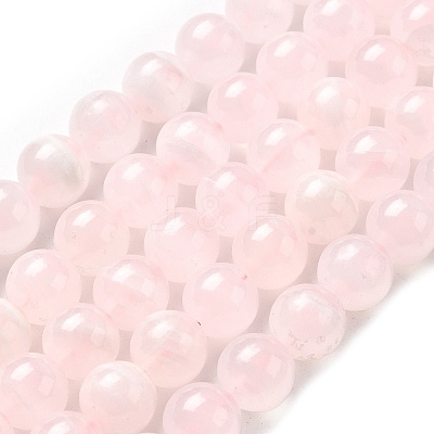 Natural Pink Calcite Beads Strands G-Z103-A01-10mm-1