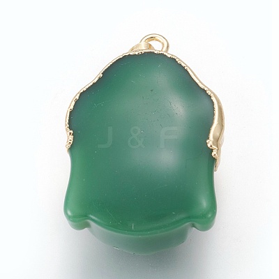 Glass Pendants KK-I639-01AG-1