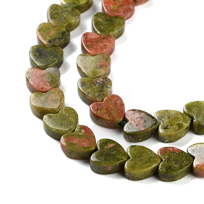 Natural Unakite Beads Strands G-M403-A23-02-1