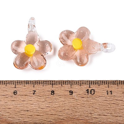 Handmade Lampwork Pendants LAMP-Q039-21F-1