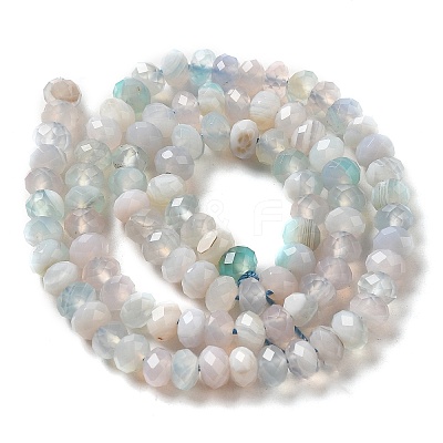 Natural Banded Agate/Striped Agate Beads Strands G-E605-A02-01F-1