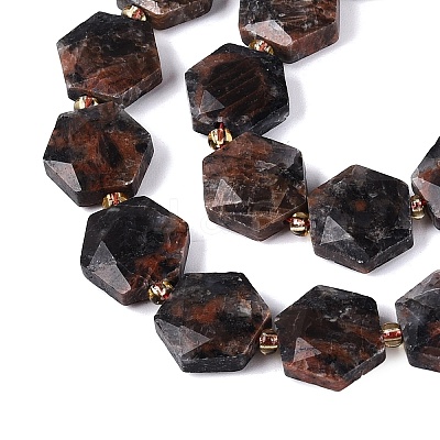 Natural Labradorite Beads Strands G-N368-01A-20-1