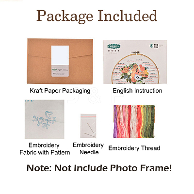 Embroidery Starter Kits DIY-P077-061-1