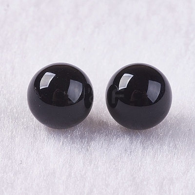 Natural Black Onyx Beads X-G-K275-32-6mm-1