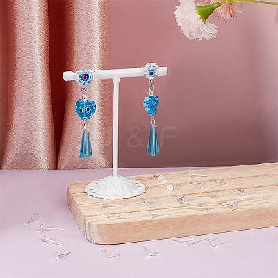 20Pcs Sterling Silver Stud Earring Findings STER-BC0002-24A-1