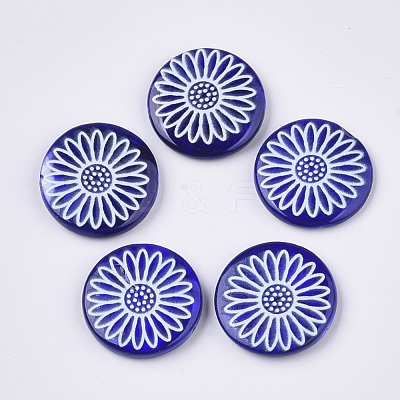 Spray Paint Freshwater Shell Beads X-SHEL-N026-05-1