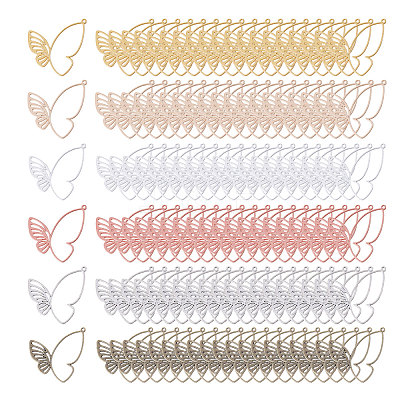 120Pcs 6 Colors Tibetan Style Alloy Pendants FIND-CA0009-24-1