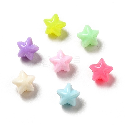 Macaron Color Opaque Acrylic Beads MACR-J122-07-1