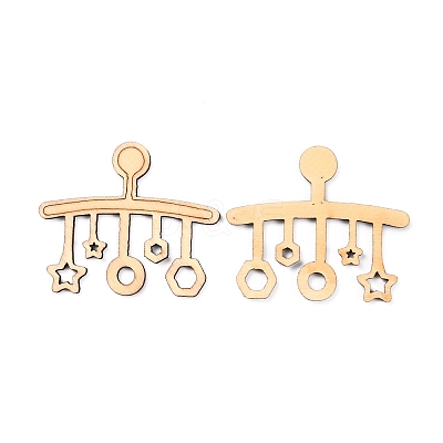 Wooden Cabochons WOOD-CJC0005-11-1