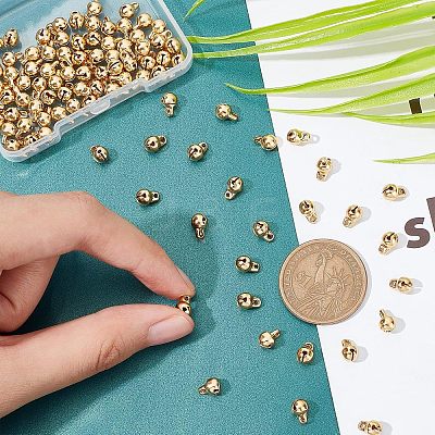 100Pcs 304 Stainless Steel Bell Charms STAS-UN0035-56-1