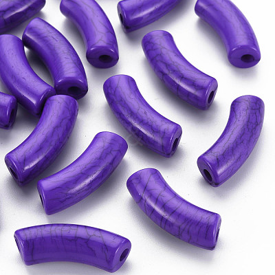 Opaque Crackle Acrylic Beads MACR-S372-001N-004-1