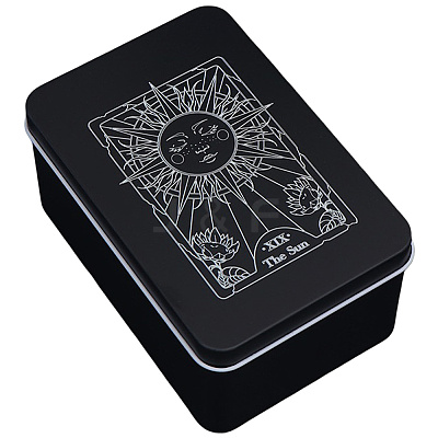 Iron Tarot Card Collection Boxes CON-WH20021-002A-1