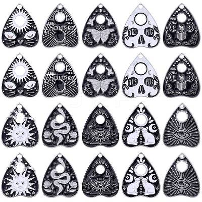 20Pcs 10 Styles Alloy Enamel Pendants ENAM-SC0005-12-1