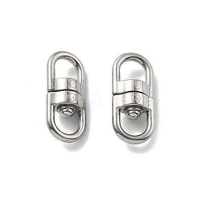 304 Stainless Steel Double Eye Swivel Clasps STAS-B082-07P-1
