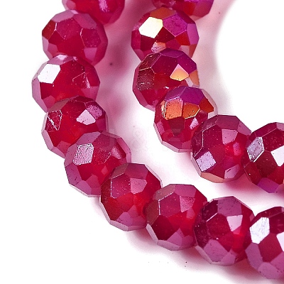 Baking Electroplate Glass Beads Strands LS-DGLA-A039-J10mm-B02-1