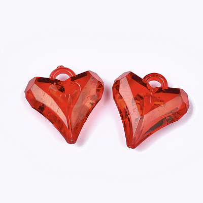 Transparent Acrylic Pendants X-TACR-S133-038-1
