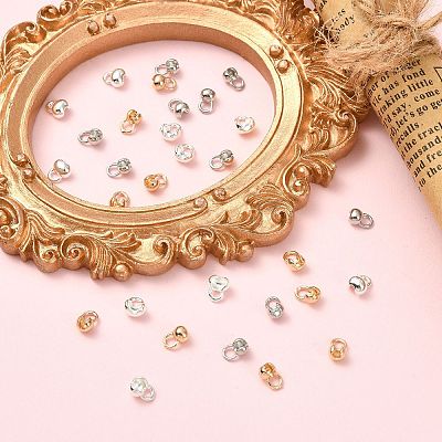 30Pcs 3 Styles Brass Cord End KK-CJ0004-40-1