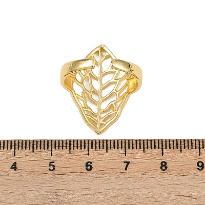 Brass Adjustable Cuff Rings RJEW-C139-16B-G-1