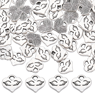 100Pcs Tibetan Style Alloy Charms FIND-SC0006-36-1