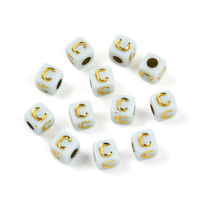 Plating Acrylic Beads OACR-N140-01C-C-1