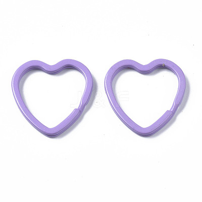 Spray Painted Iron Split Key Rings X-KEYC-S255-001-1