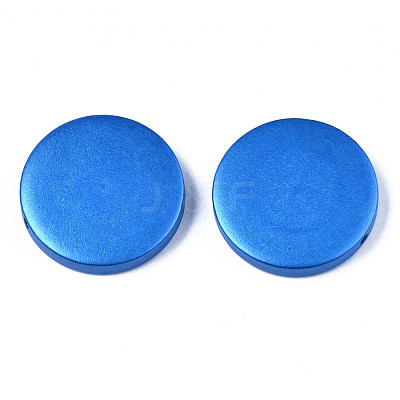 Painted Natural Wood Beads WOOD-S057-069C-1