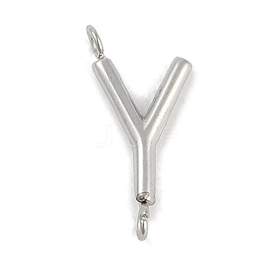 304 Stainless Steel Letter Connector Charms LS-STAS-M108-01P-25-1