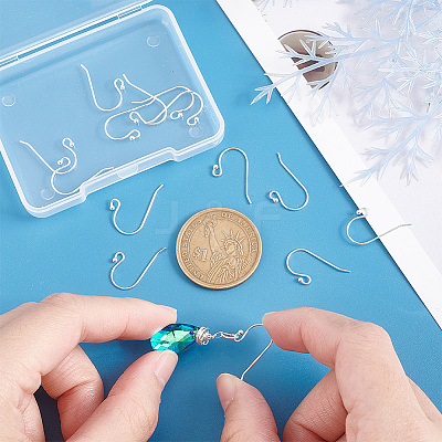 16Pc 925 Sterling Silver Earring Hooks STER-PH0001-37-1