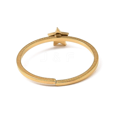 304 Stainless Steel Adjustable Open Cuff Rings RJEW-Q806-01G-05-1