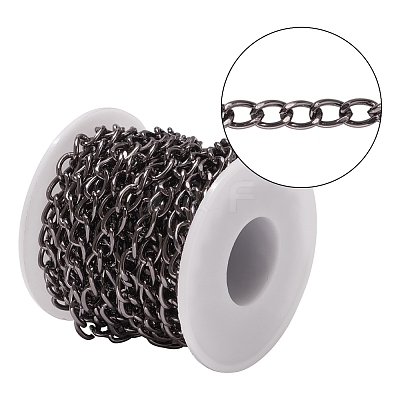 Aluminium Twisted Curb Chains CHA-YW0001-02-1