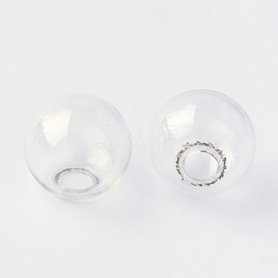 Round Mechanized One Hole Blown Glass Globe Ball Bottles X-BLOW-R001-14mm-1