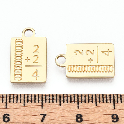304 Stainless Steel Pendants STAS-T064-34G-1