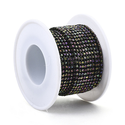 Electrophoresis Iron Rhinestone Strass Chains CHC-Q009-SS12-B10-1