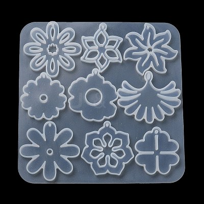 Flower DIY Pendant Silicone Molds DIY-G100-01B-1