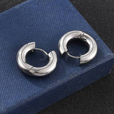 201 Stainless Steel Hoop Earrings EJEW-P304-13B-P-1