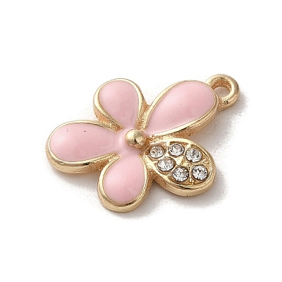 Flower Alloy Enamel Pendants ENAM-A007-02KCG-03-1