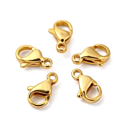 304 Stainless Steel Lobster Claw Clasps STAS-AB15-G-1