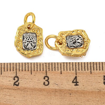 Long-Lasting Plated Brass Pendants KK-K387-01B-G-1