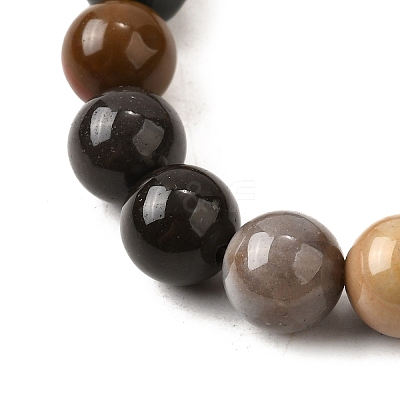 Natural Picture Jasper Beads Strands G-S390-07-8mm-1