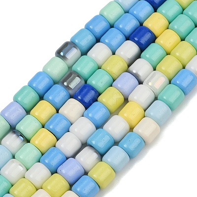 Baking Paint Glass Beads Strands LAMP-S070-06D-1