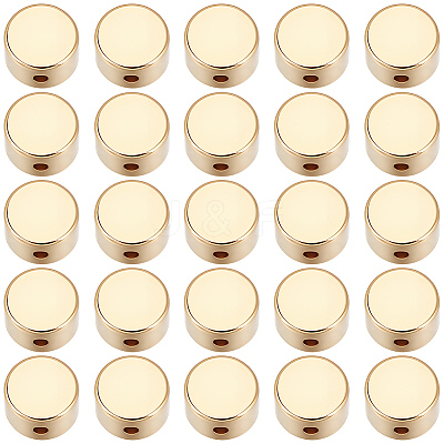 50Pcs Brass Beads KK-BBC0027-40G-1