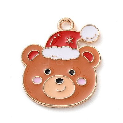 Alloy Enamel Pendants X-ENAM-B030-02G-15-1