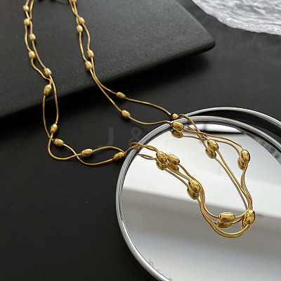 304 Stainless Steel Satellite Chain Necklaces LS-BJEW-K257-06G-1
